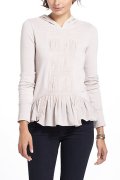 anthropologie hooded peplum pullover