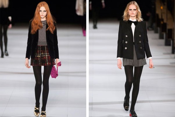 Saint Laurent schoolgirls