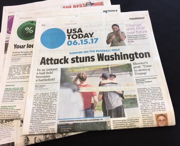 headline on recent gun shooting