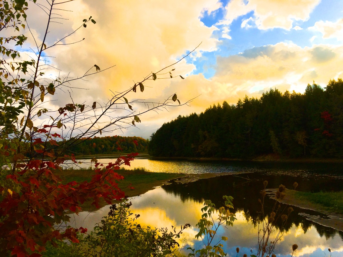 dawn in autumn in Vermont