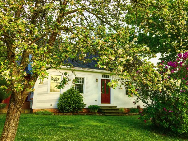 Vermont farmhouse in summer