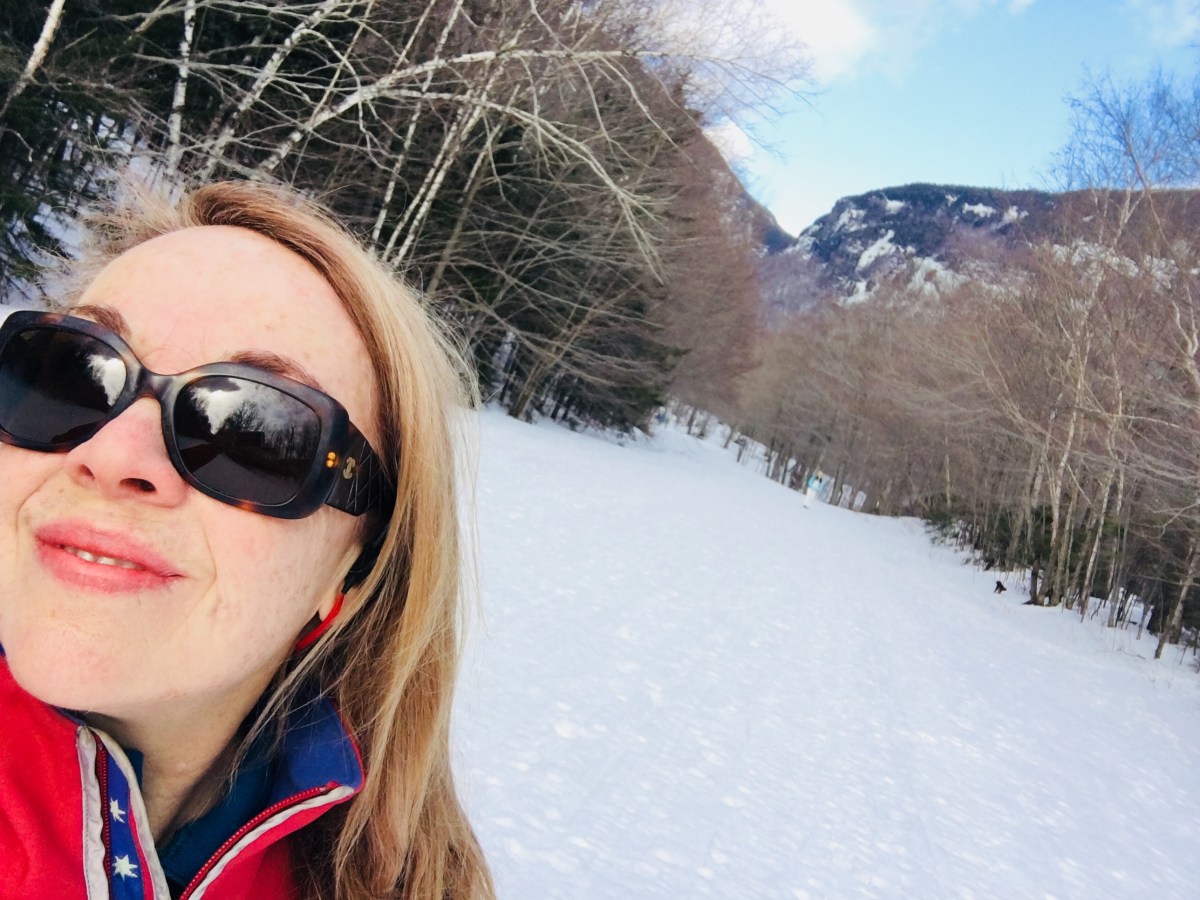 selfie on the mountain road