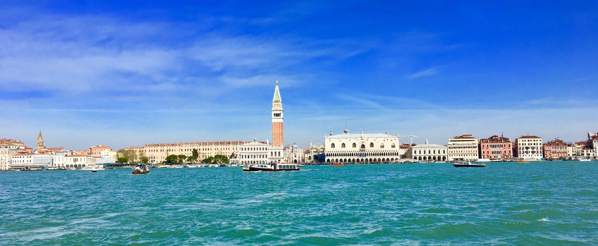 A view of Venice from the waterways
