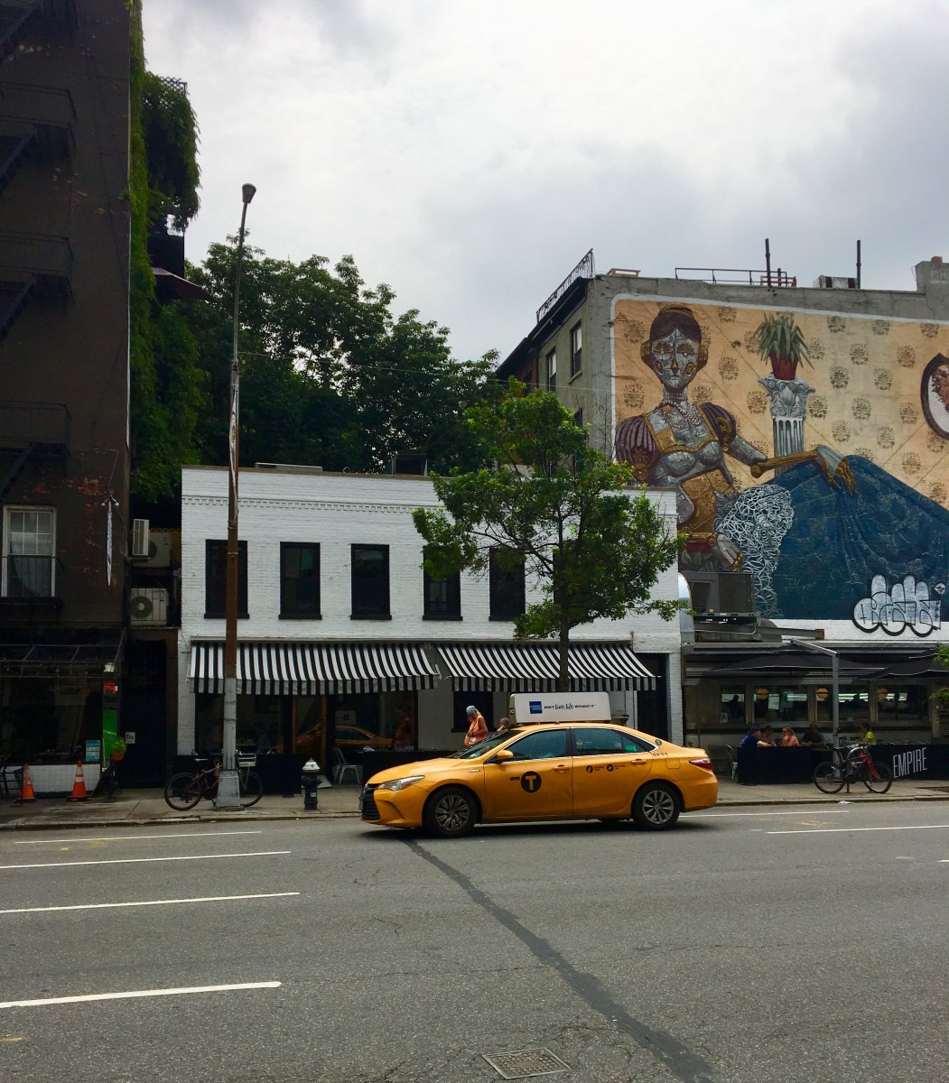 yellow taxi on 10th Avenue
