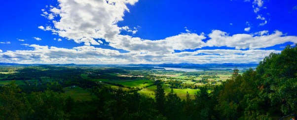 Lake Champlain from Mt Philo, Vermont