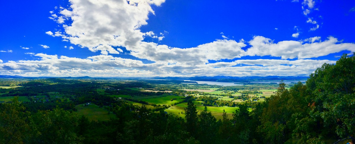 Lake Champlain from Mt Philo, Vermont