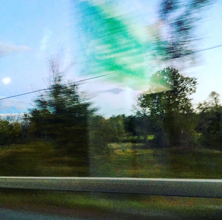 a blurry Vermont sign