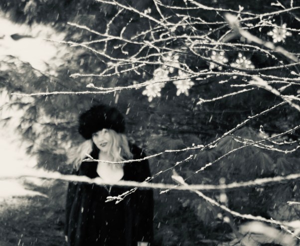 fur hat outside Vermont 