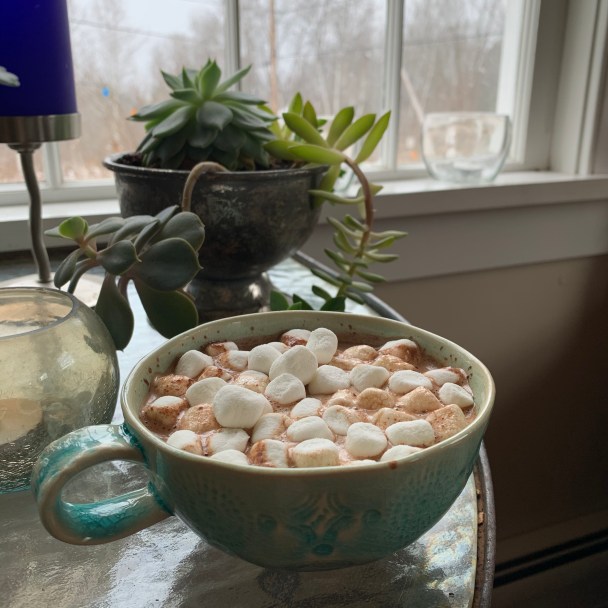 hot cocoa with marshmallows