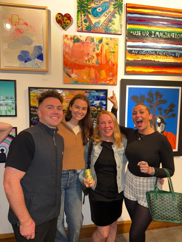 abstract expressionist artist and friends