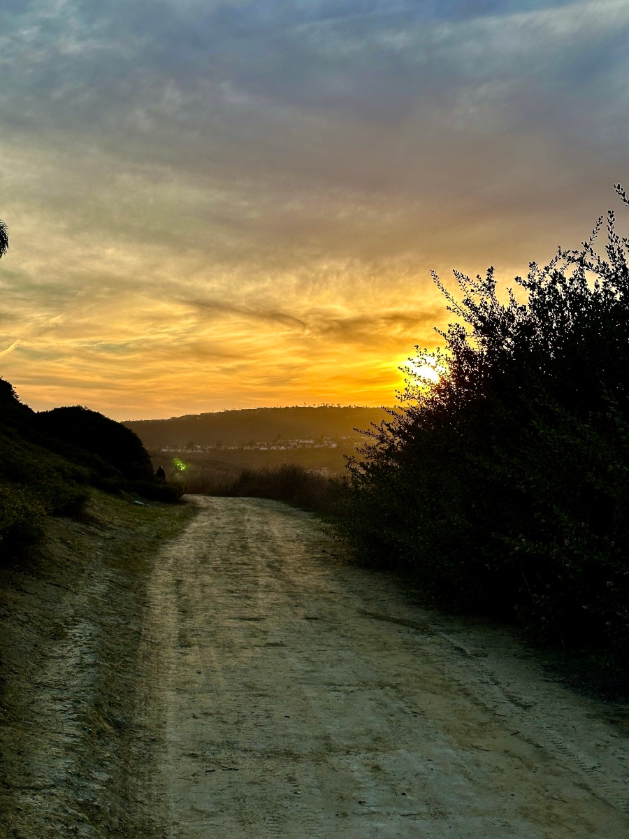 sunset in California